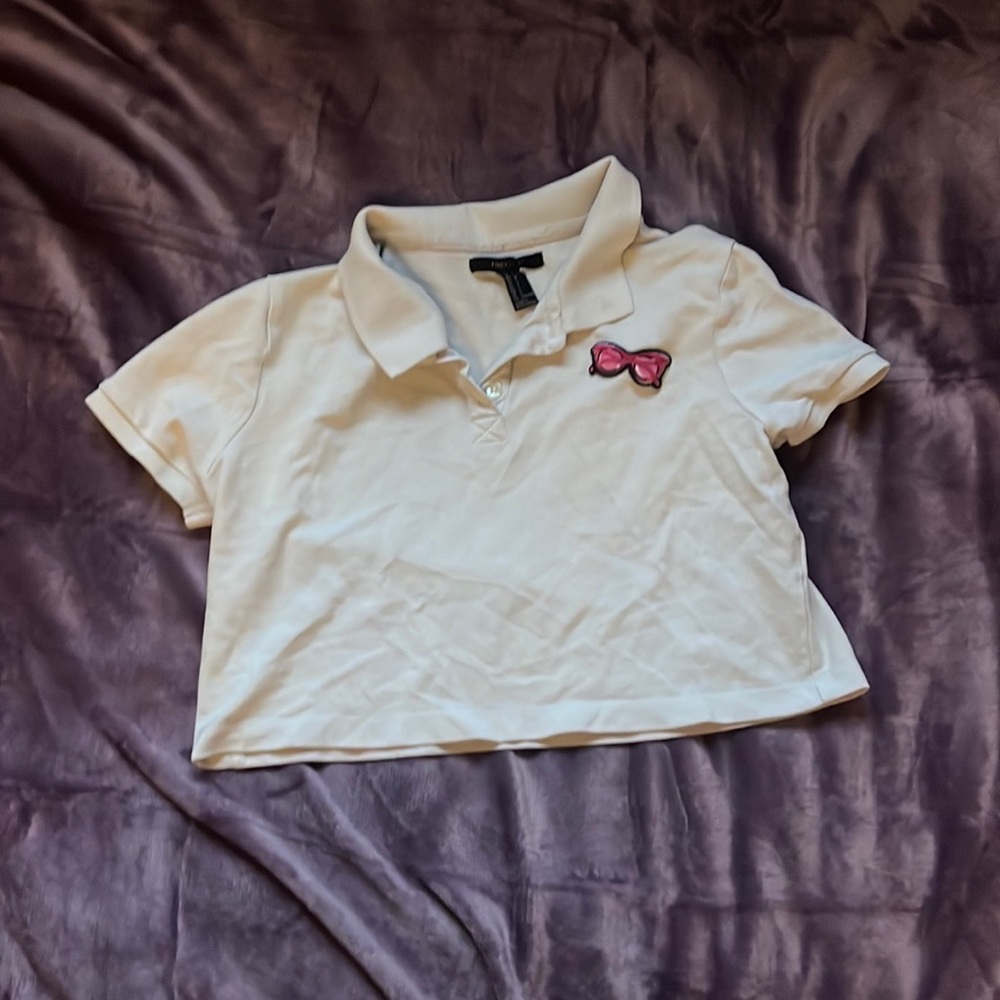 white forever 21 crop top